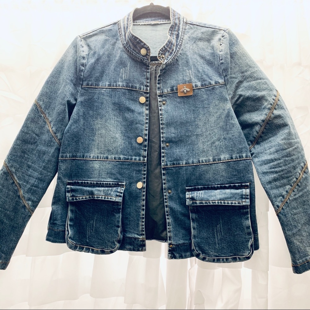 Cool Distressed Denim Jacket